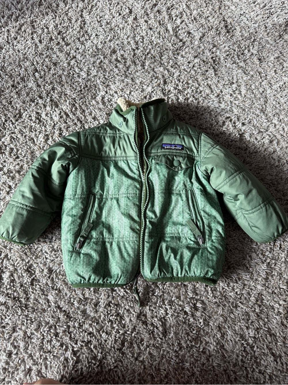 Patagonia Kids Green Puffer Jacket